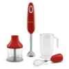 HBF03RDEU Le Mixeur plongeant Rouge brillant avec accessoires de SMEG