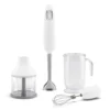HBF03WHEU Le Mixeur plongeant Blanc brillant avec accessoires de SMEG