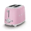 TSF01PKEU Le Grille-pain 2 tranches Rose brillant de SMEG