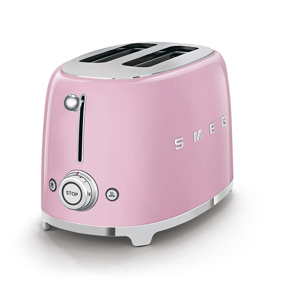 TSF01PKEU Le Grille-pain 2 tranches Rose brillant de SMEG