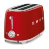 TSF02RDEU Le Grille-pain 4 tranches Rouge brillant de SMEG