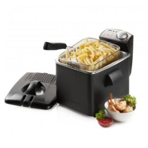 DO1014FR - Friteuse électrique inox noir 4.5 L 3200 W - DOMO