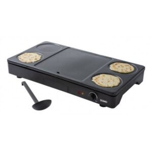 DO8712W - Gourmet set 3 en 1: plaque de cuisson, wok et grill - DOMO