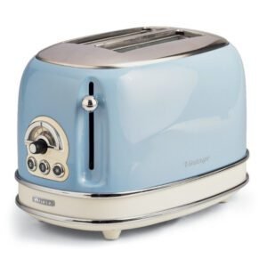 DO540FR - Grille-pain Vintage 2 tranches - Bleu - Design Retro - ARIETE