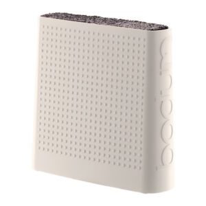 Bloc de couteau universel blanc avec insert en brosse BODUM