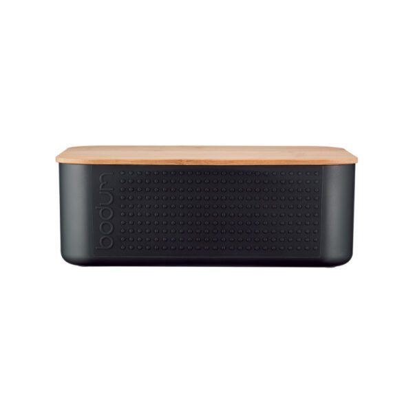 Boîte à pain avec couvercle 29 cm en bambou noir BODUM