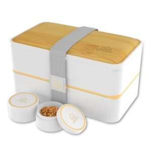 Bento Original 1,2 l blanc et bambou UMAMI