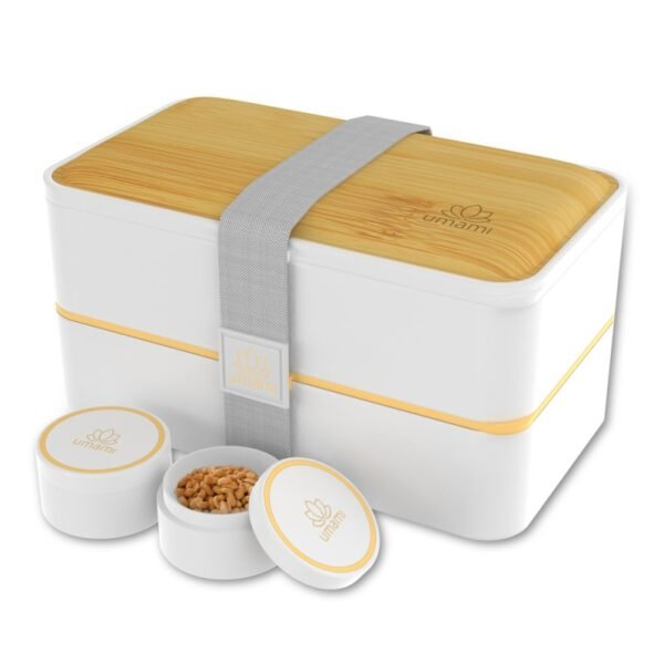 Bento Original 1,2 l blanc et bambou UMAMI
