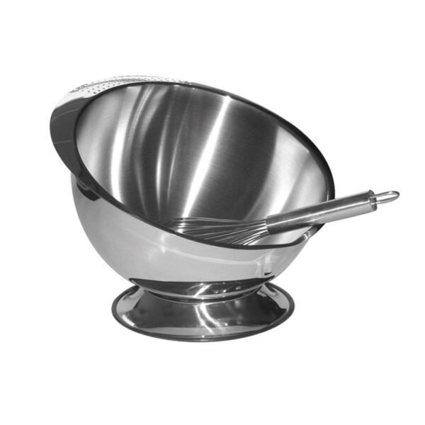Bol pâtissier design cul de poule 24 cm acier inoxydable BAUMALU