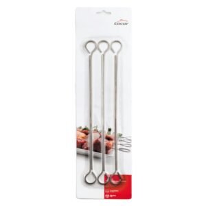 Brochettes carrées 30,5 cm en inox LACOR