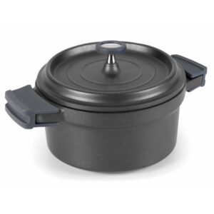 Cocotte 20 cm en fonte d'aluminium avec couvercle LACOR