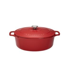 Cocotte ovale 27 cm rouge CHASSEUR