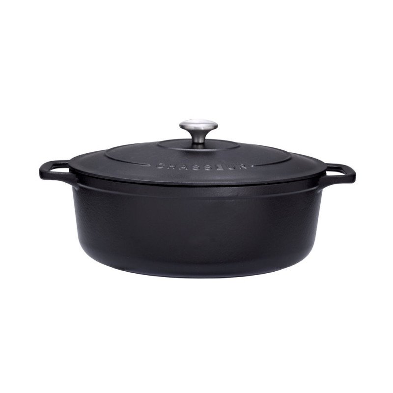 Cocotte ovale 31 cm chasseur noir interieur noir CHASSEUR
