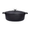 Cocotte ovale 33 cm chasseur noir interieur noir CHASSEUR