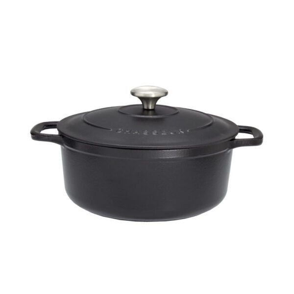 Cocotte ronde 24 cm chasseur noir interieur noir CHASSEUR