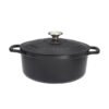 Cocotte ronde 26 cm chasseur noir interieur noir CHASSEUR