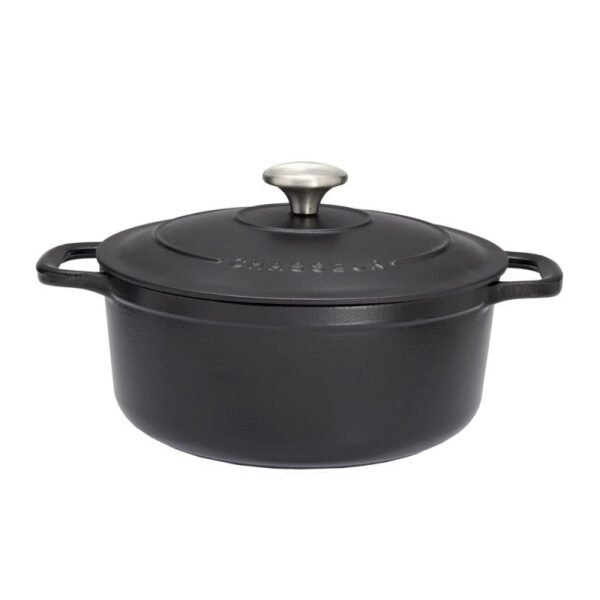 Cocotte ronde 28 cm chasseur noir interieur noir CHASSEUR