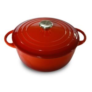 Cocotte rouge ronde tradition 24 cm BAUMALU
