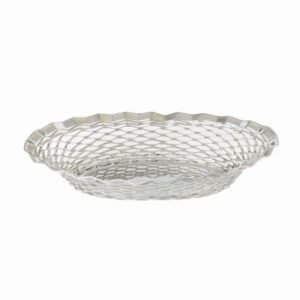 Corbeille à pain inox ovale 25x18 cm ROGER ORFEVRE
