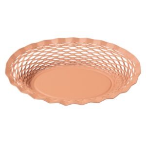 Corbeille à pain vieux rose 25x18 cm ROGER ORFEVRE