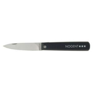 Couteau pliant Le Pocket lame crantée 8 cm noir nogent