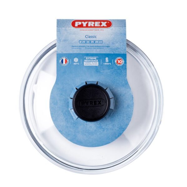 Couvercle 20 cm en verre PYREX