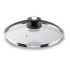 Couvercle en verre bord inox 14 cm LACOR