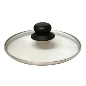 Couvercle verre 26 cm + bouton bakélite BAUMALU