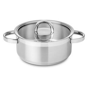 Faitout 16 cm inox Atlantico Glass 1.5 L SILAMPOS
