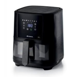 4626/00 - Friteuse à Air - Air Fryer en verre 6L Noire - ARIETE