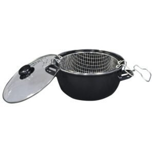 Friteuse émail 26 cm noir BAUMALU