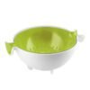 Lot passoire avec bol Spin&Drain vert pomme GUZZINI