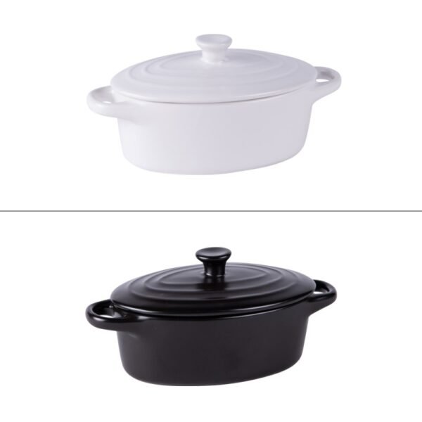 Mini cocotte ovale 16 cm en grès (lot de 2) TABLE PASSION