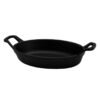 Mini plat ovale en fonte noir mat 15 cm BAUMALU