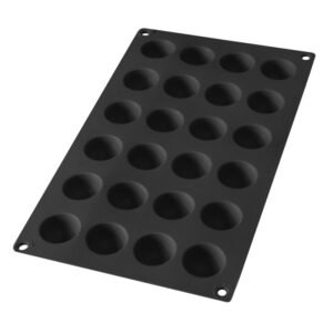 Moule 24 mini demi-sphères noir LEKUE