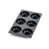 Moule 6 donuts noir LEKUE