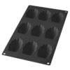 Moule 9 madeleines gourmet noir LEKUE