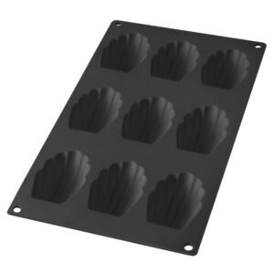 Moule 9 madeleines gourmet noir LEKUE
