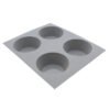 Moule pour 4 mini muffins en silicone elastomoules DE BUYER