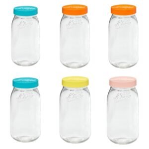 Bocal à vis Colors de 2 L (lot de 6) LE PARFAIT