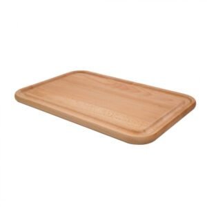 130077 - Planche à découper rectangle 45x30 cm en hêtre avec rigole T&G WOODWARE