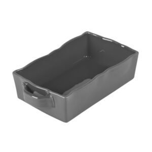 Plat à four rectangle Gusto 25x17 cm anthracite TABLE PASSION