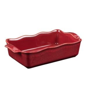 Plat à four rectangle Ely 27x15x7 cm rouge TABLE PASSION