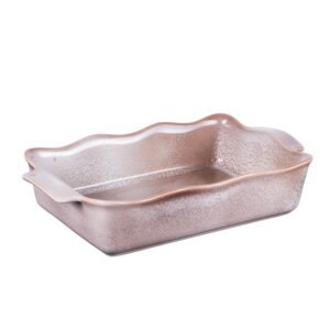 Plat à four rectangle Ely 36x21x8 cm brun TABLE PASSION