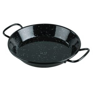 Plat pour paëlla 10 cm en acier émaille LACOR