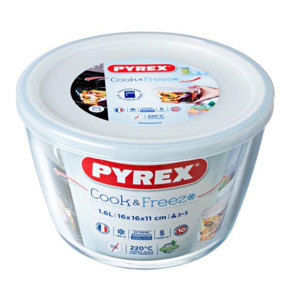 Plat rond cook et freeze 1,6 l PYREX