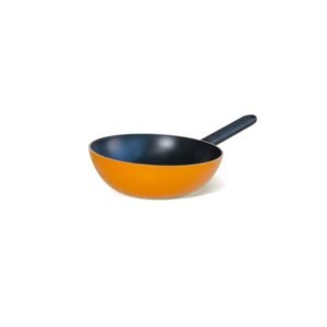 Poêle wok Ramen orange 28 cm GUZZINI