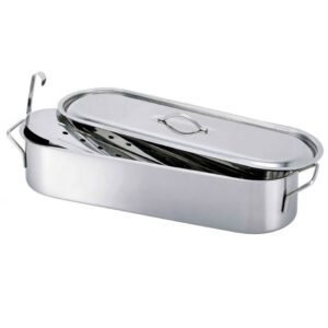 140159 - Poissonnière en inox avec grille 50cm BEKA