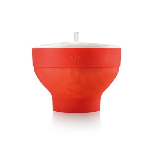 Pot à pop corn rouge LEKUE