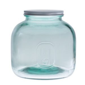 Pot en verre recyclé 6 l avec couvercle vissable TABLE PASSION
